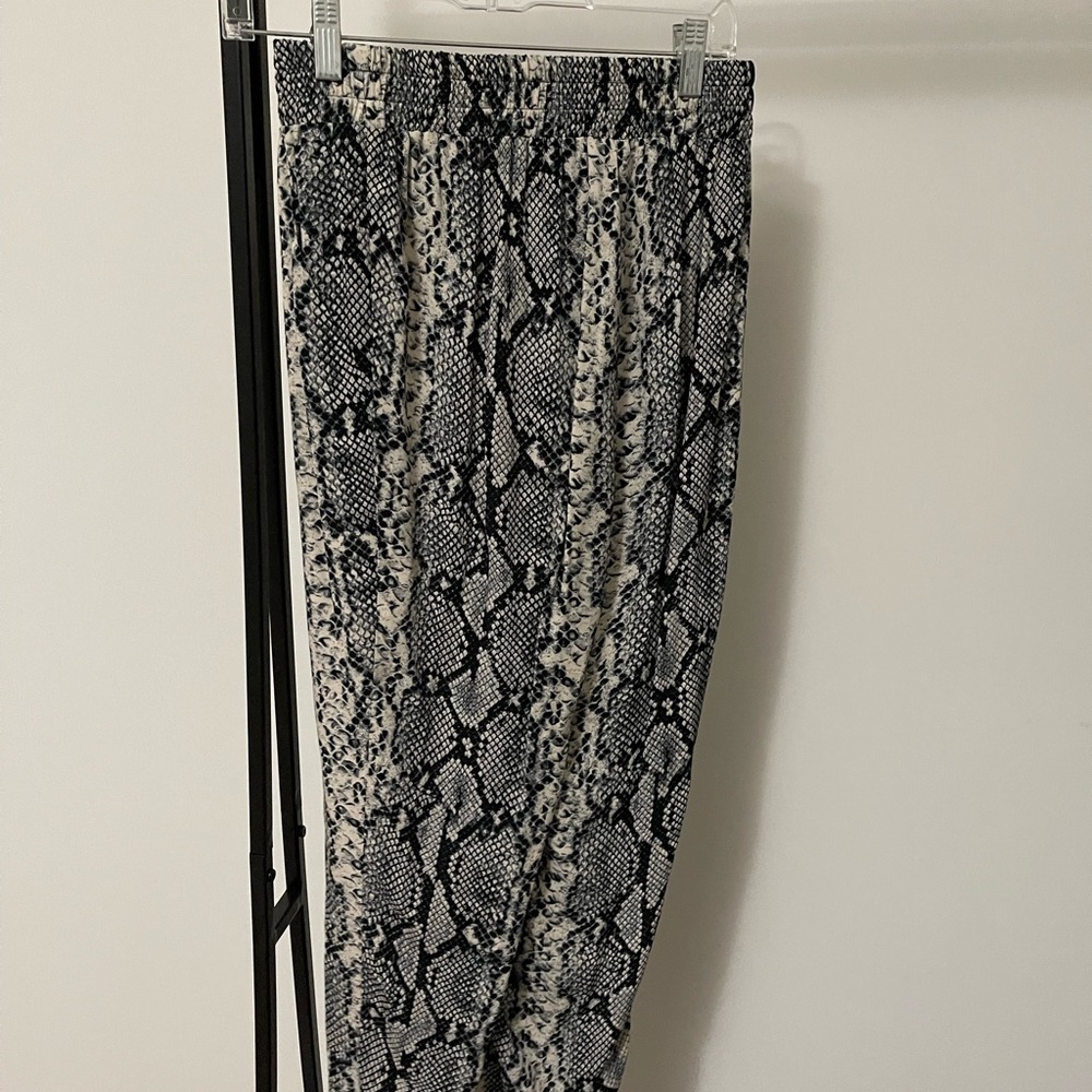 Lavender Brown Snakeskin Joggers size S
